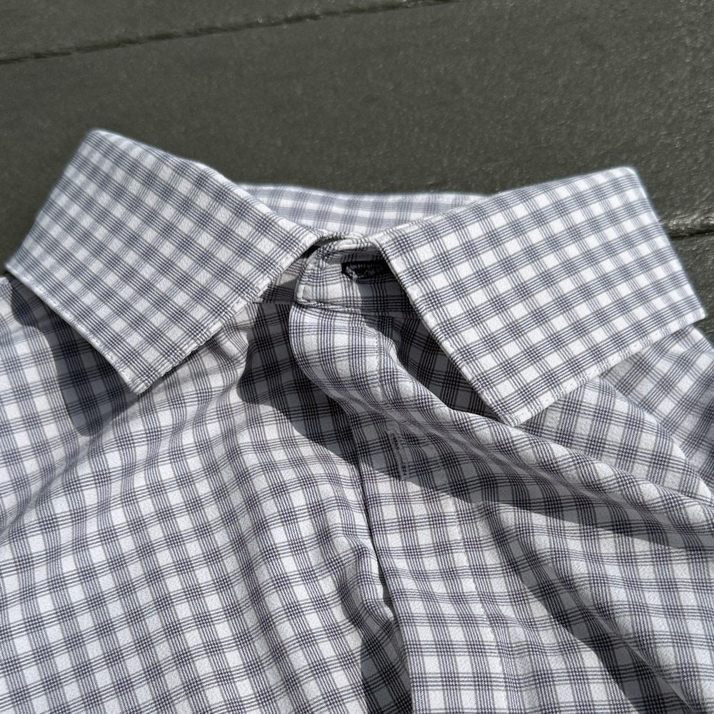 Mizzen+Main Leeward Gray Plaid Shirt - Picture 3 of 9